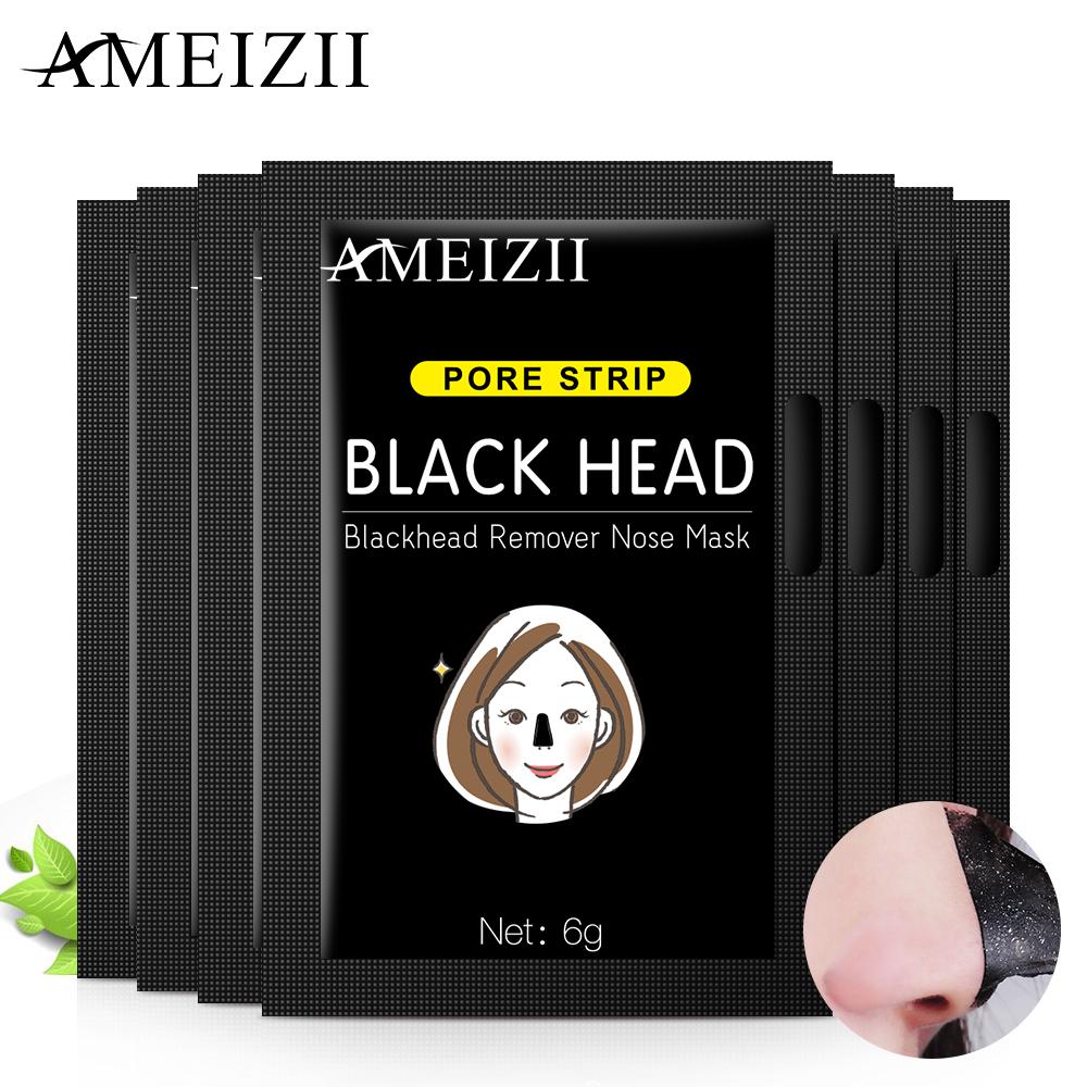 AMEIZII Facial Black Mask Peel Off Bamboo Charcoal Purifying Blackhead Remover Face Nose Masks Oil Control Mud Facial Beauty