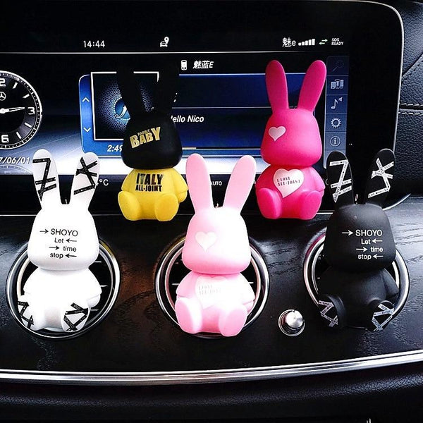 JOORMOM Baby Rabit car air-conditioning outlet perfume CLIP car perfume car decorations rhinestone pink car accessories
