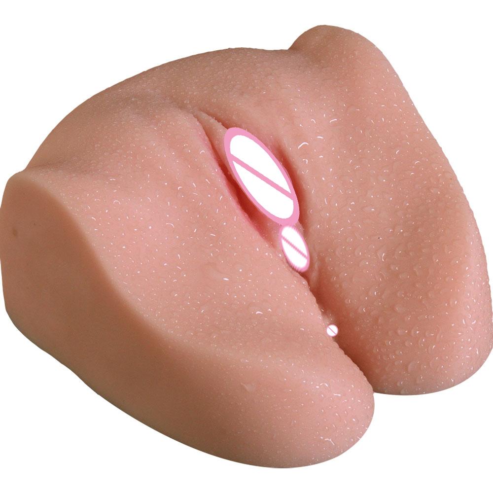 Artificial Vagina Ass Male Masturbator Silicone Pocket Real Pussy Sex Dolls Dual Channel Anal Masturbation Cup Sex Toys For Men