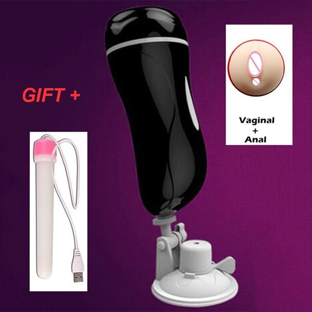 MizzZee Dual hole Oral Male Mastrubator for man anal pocket Vagina real pussy Penis pump Blowjob Vibrator Adult sex toys for man
