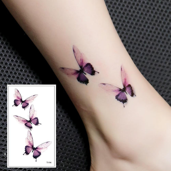 Hot 1 Piece Popular Temporary Tattoo Sticker Black Design Arm Fashion Body Art  Waterproof  Paper for Women Hand T-114