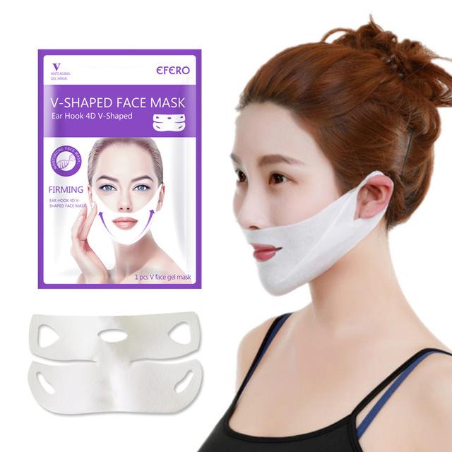 EFERO Moisturizing Facial Mask Lifting Visage Chin Neck Face V Shape Lifting Mask Peel-off Mask To Slim Firm Face Skincare TSLM1