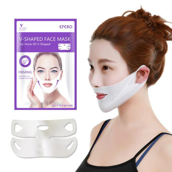 EFERO Moisturizing Facial Mask Lifting Visage Chin Neck Face V Shape Lifting Mask Peel-off Mask To Slim Firm Face Skincare TSLM1
