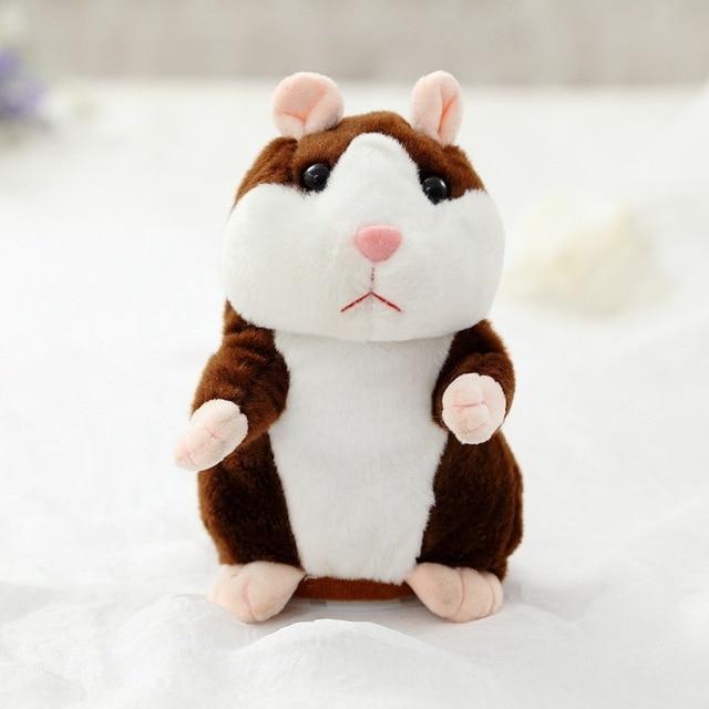 Dropshipping Promotion 15 cm Sweet Talking hamster Speak Sound Recording Repeat Plush kawaii hamster animal Toys