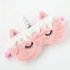 1pc New Unicorn Eye Mask Cartoon Sleeping Mask Plush Eye Shade Cover Eyeshade Suitable For Travel Home Party Gifts