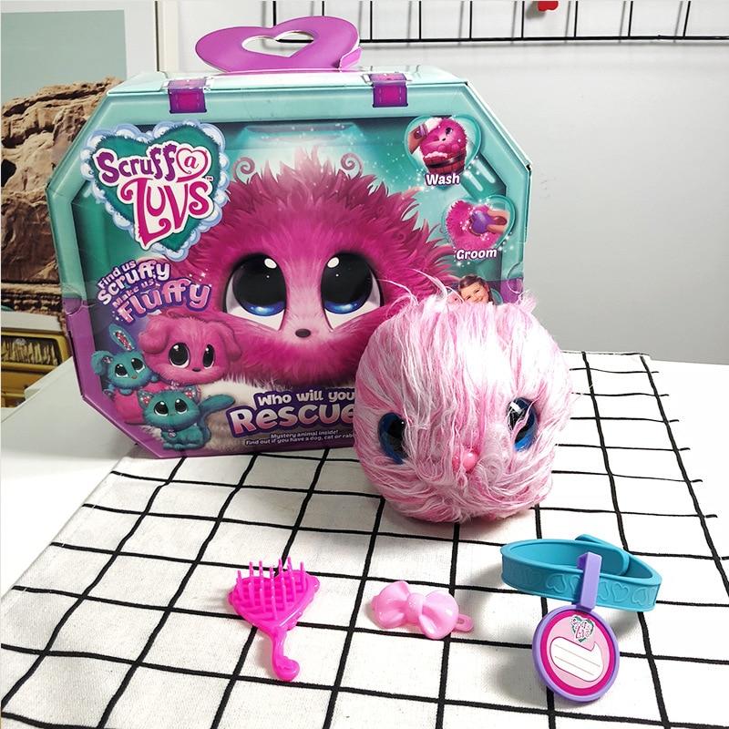 Who Will You Rescue Scruff Toys Wash Plush Pet Dog Cat Rabbit Animal Toys Kids Surprised Gift