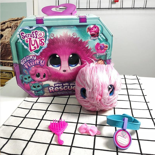 Who Will You Rescue Scruff Toys Wash Plush Pet Dog Cat Rabbit Animal Toys Kids Surprised Gift