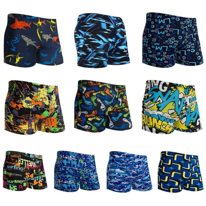 Men's Polyester Swimwear Shorts Natatorium Hot Spring Swimming Trunk Offshore Beach Swimming Pool Home Leisure Pants Swim Shorts