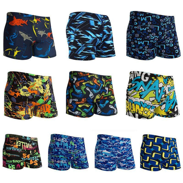 Men's Polyester Swimwear Shorts Natatorium Hot Spring Swimming Trunk Offshore Beach Swimming Pool Home Leisure Pants Swim Shorts