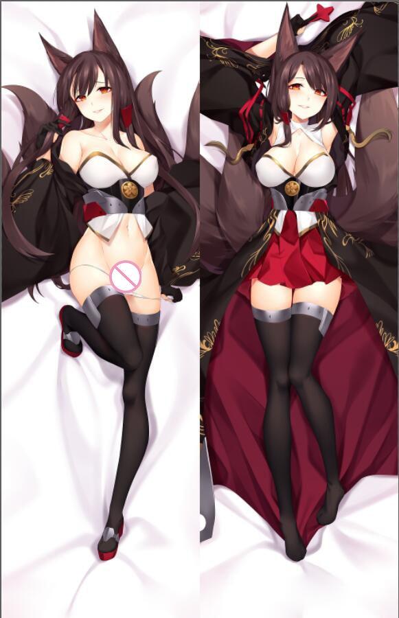 Warships Game Azur Lane Characters animal ears girl Kaga & akagi azurlan pillow cover illustrious & takao body Pillowcase