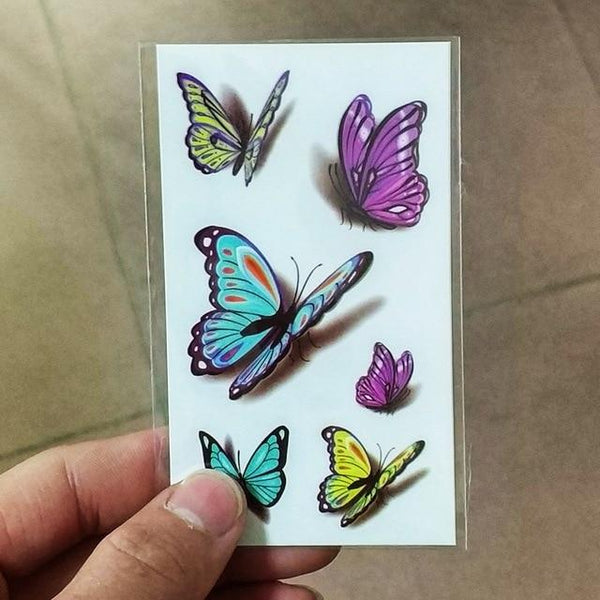 Waterproof Temporary Tattoo Sticker of body Love wave tattoo small size tatto stickers flash tatoo fake tattoos for girl women