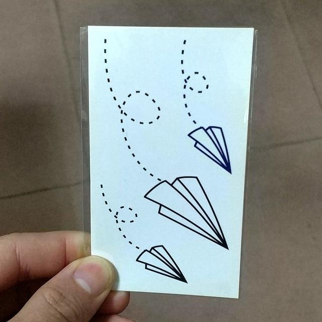 Waterproof Temporary Tattoo Sticker of body Love wave tattoo small size tatto stickers flash tatoo fake tattoos for girl women