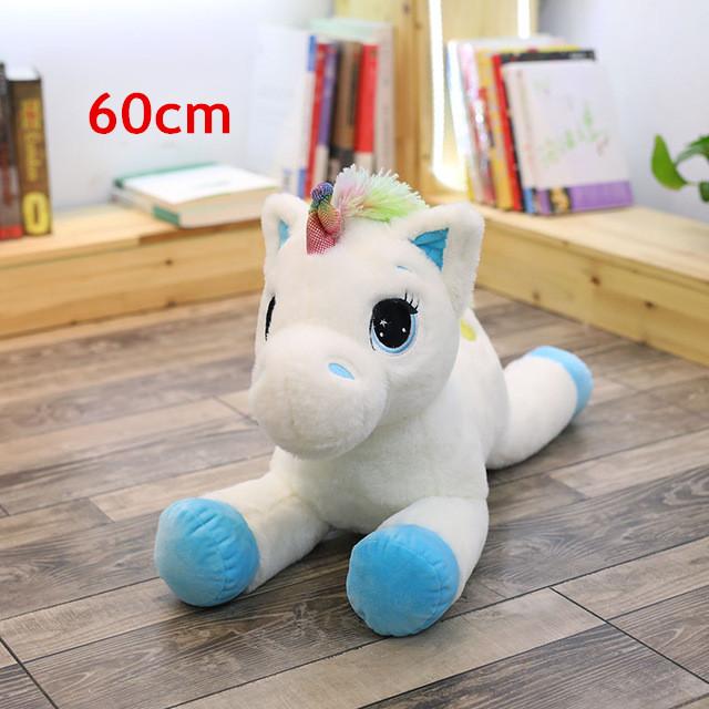 Giant 80/60cm Unicorn Plush Toy Soft Stuffed Popular Cartoon Unicorn Dolls Animal Horse Toy High Quality Toys for Children Girls