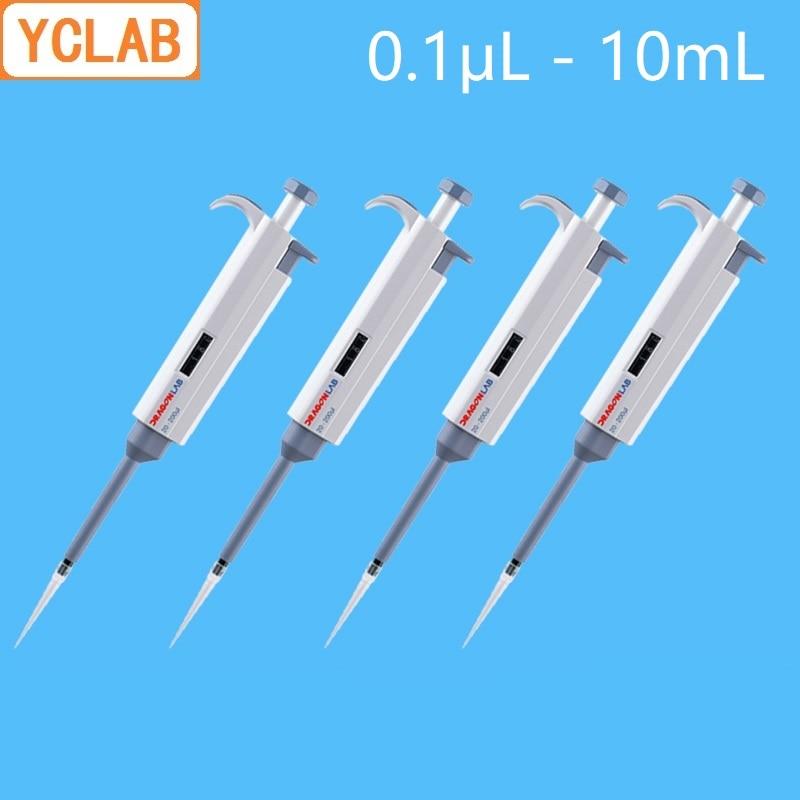 YCLAB 0.1uL-10mL TopPette Pipettor Manual Single Channel Adjustable Pipette Hand Movement Laboratory Chemistry Equipment