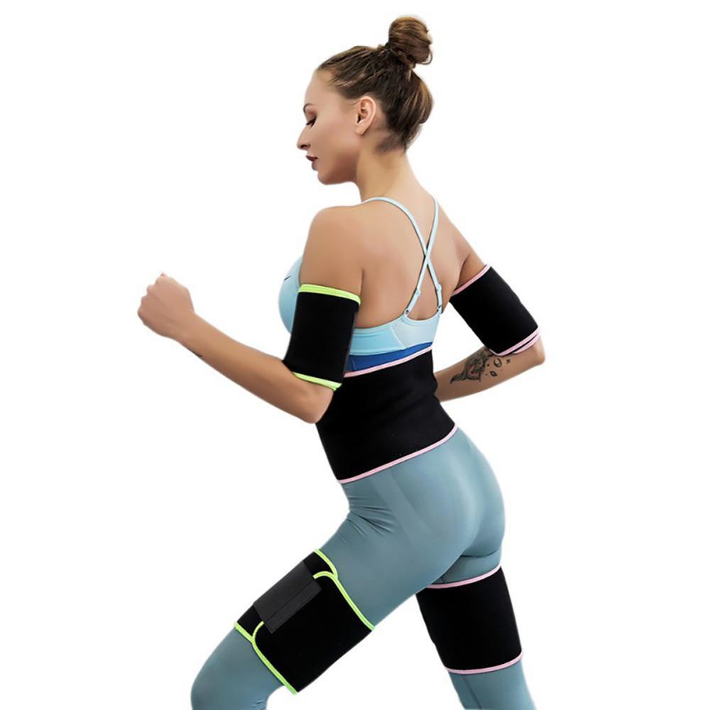 Waist / Arms / Thigh Belt Rubber Adjustable Sweating Slimming Wrap Brace Body Building Fitness Sportswear Accessories
