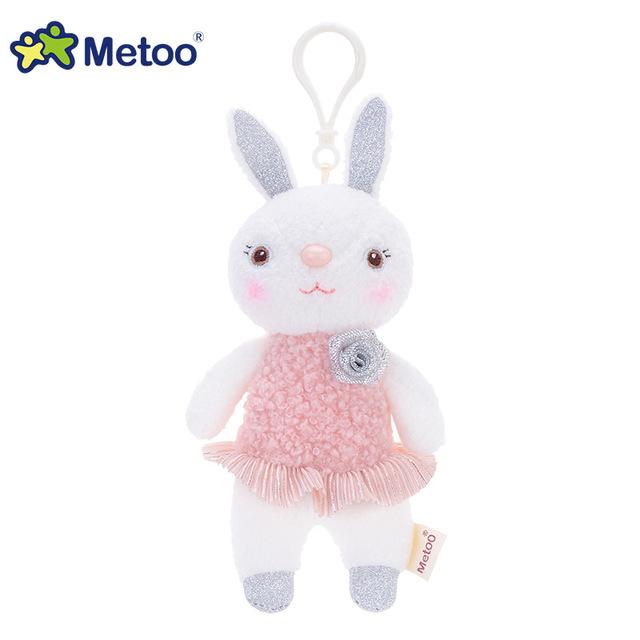 Metoo Doll Stuffed Toys Plush Animals Soft Baby Boy Kids Toys for Children Girls Boys Kawaii Mini Angela Rabbit Pendant Keychain