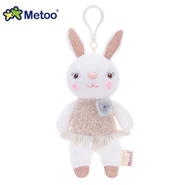 Metoo Doll Stuffed Toys Plush Animals Soft Baby Boy Kids Toys for Children Girls Boys Kawaii Mini Angela Rabbit Pendant Keychain