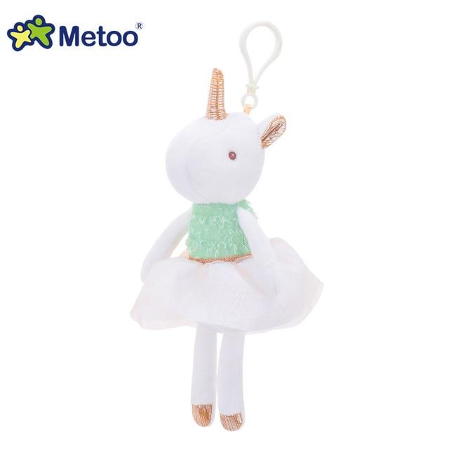Metoo Doll Stuffed Toys Plush Animals Soft Baby Boy Kids Toys for Children Girls Boys Kawaii Mini Angela Rabbit Pendant Keychain