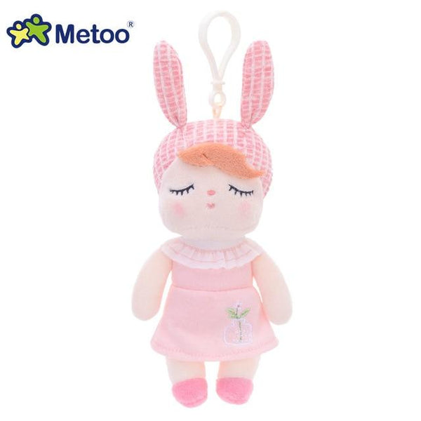 Metoo Doll Stuffed Toys Plush Animals Soft Baby Boy Kids Toys for Children Girls Boys Kawaii Mini Angela Rabbit Pendant Keychain