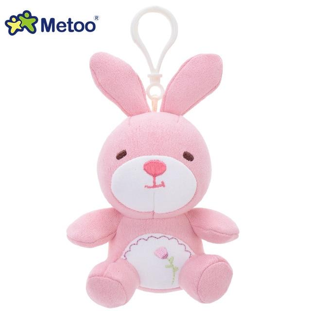 Metoo Doll Stuffed Toys Plush Animals Soft Baby Boy Kids Toys for Children Girls Boys Kawaii Mini Angela Rabbit Pendant Keychain