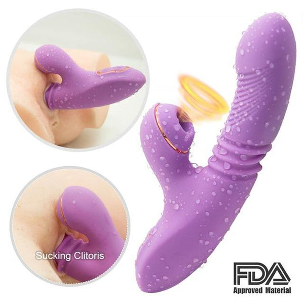 2 In 1 Point G Clitoris Vibrators SexToys For Women Female Womanizer Clitoris Stimulator Clit Vibrator Nipple Sucker X276