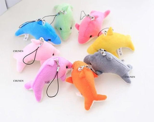 Multi-Designs, Ocean Animal Stuffed Plush Toys , 5-12CM Approx. , Cute Shark Etc. Plush Toys , Stuffed Key chain Plush Dolls