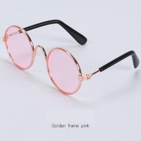 1PC Dog Cat Sunglasses Cute Pet Products Photos Props Accessories Eye-wear Dog Pet Sunglasses Metal Cat Stylish Glasses