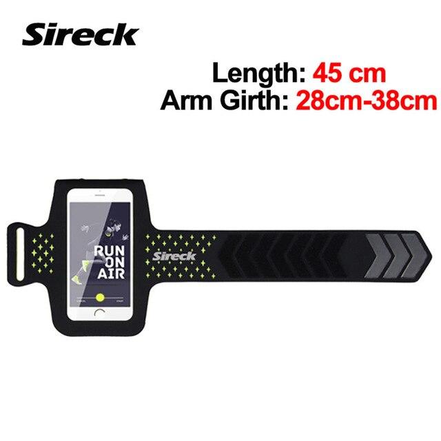Sireck Running Bag Waterproof Touchscreen Sport Phone Bag For 5.0 Inch Gym Jogging Arm Band Belt Pouch Run Fitness Accessories