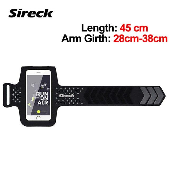 Sireck Running Bag Waterproof Touchscreen Sport Phone Bag For 5.0 Inch Gym Jogging Arm Band Belt Pouch Run Fitness Accessories
