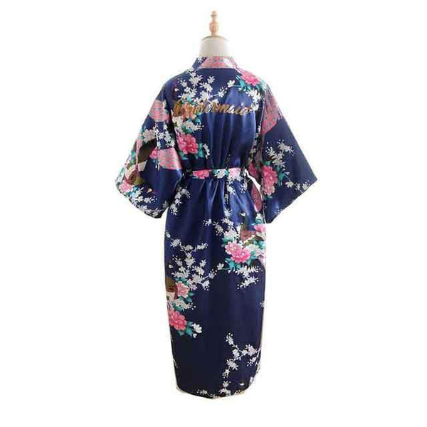 Silk Bridesmaid Bride Robe Maid Of Honor Robe Mother Of The Robes Women Satin Wedding Kimono Sexy Nightgown Dress Woman Bathrobe