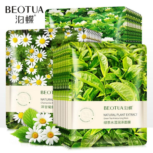 Green Tea Moisturizing Facial Masks Firming Renewal skin Whitening Shrinking Pore Acne Treatment Face Mask Skin Facial Care