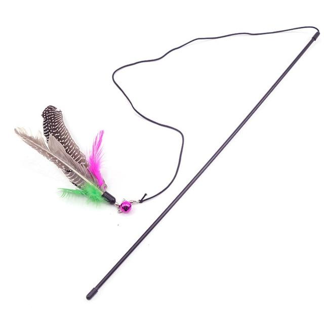 Pet Cat Toy Cat Toys False Mouse Feather Ball Bell Birds Ball Interactive Funny Teaser Wand Toys Training Cat Kitten Stick Toys