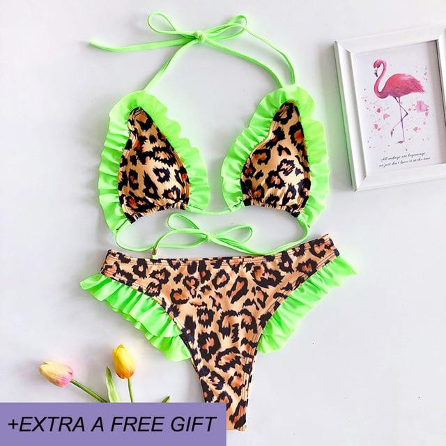 New Bowknot High Waist Solid Red Pink Bikini Set Women Swimsuit Ladies Bathing Suit For Female Swimswear Beach Swimming Suit
