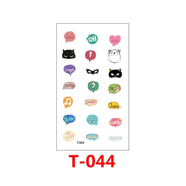 T-049 Multiple patte small pattern cool temporary tattoo sticker female simple line pattern body art new design fake male tattoo